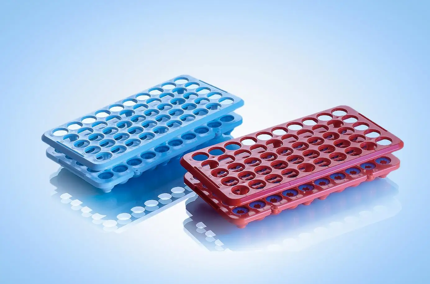 Laboratory pp plastic 48 wells holes 18mm cryo vtm PCR test tubes rack holder