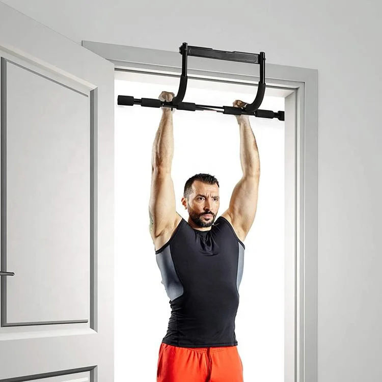Wellshow Sport Doorway Pull Up Bar Strength Training Chin Up Bar  with No Screws for Easy Door Frame Installation