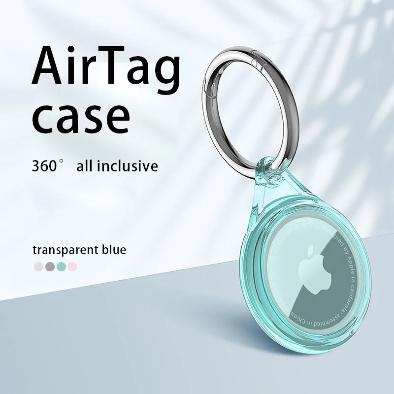 Medome for airtag transparent TPU all-inclusive case for iphone locator anti-lost tracker all-inclusive silicone keychain