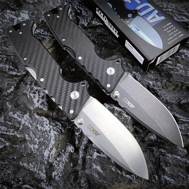 Cold steel AD10 Nylon wave fiber handle Tactical Folding Pocket knife Camping survival hunting knives