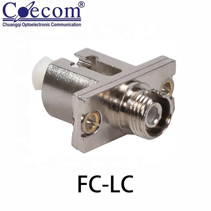 Coecom Factory Wholesale Fiber Adapter LC-FC Fiber Adapter, Simplex Fiber Optic Angel Adapter