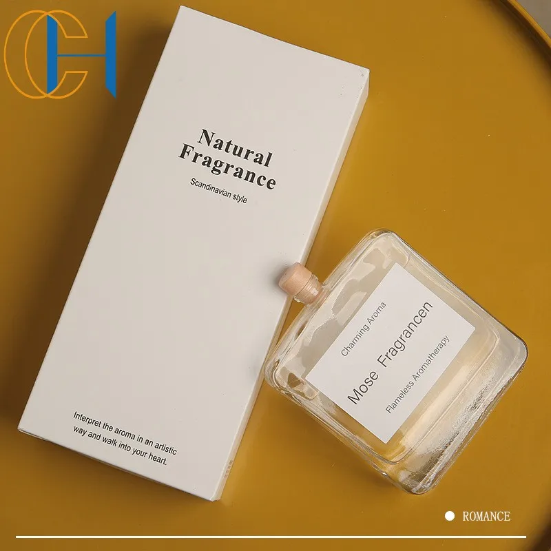 C&H Wholesale Perfume Luxury Fragrance Glass Vessels Ins Style Custom Private Label Reed Diffusers