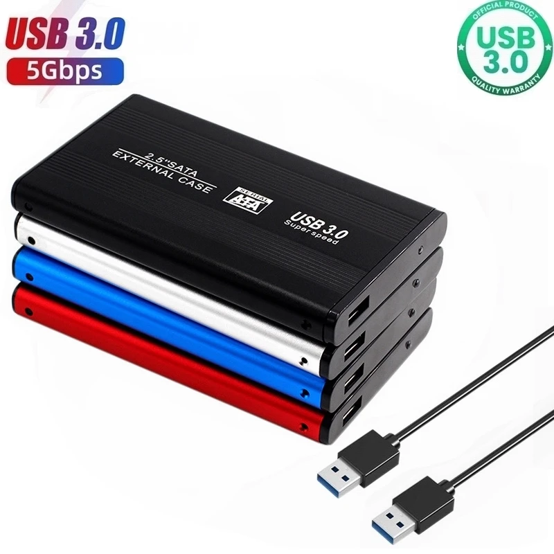 Aluminum 2.5 Inch SATA III to USB 3.0 External Hard Drive Case USB 2.0 Mobile Disk External Enclosure Caddy SSD HDD Box