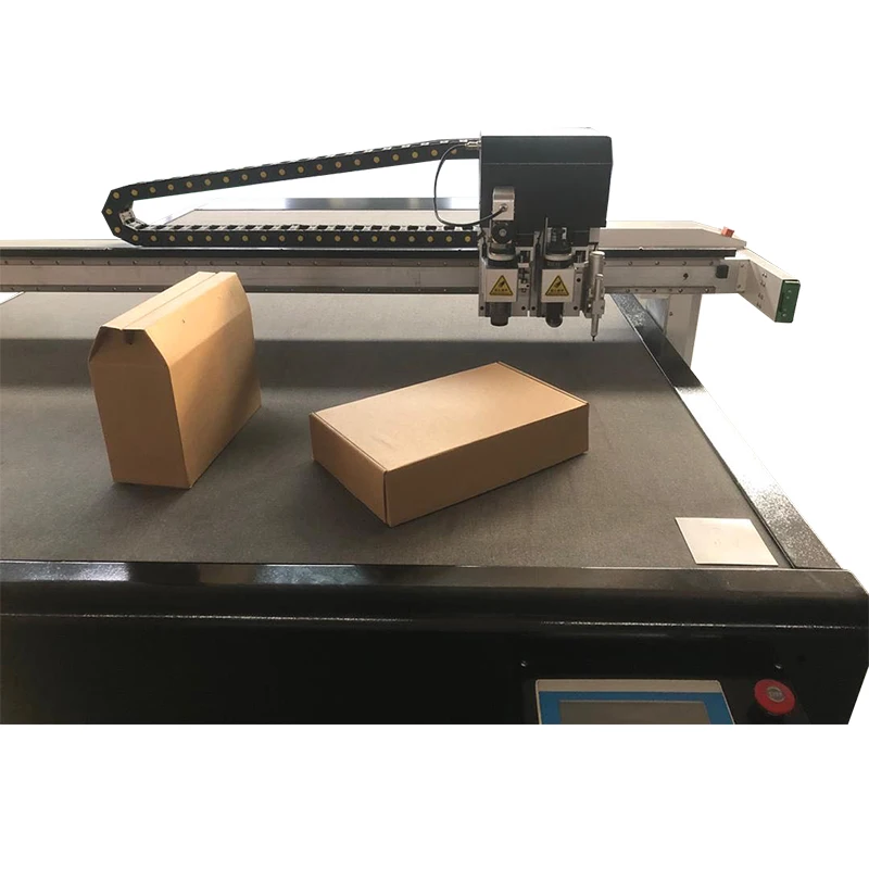 Vibration Knife stapler for carton box cutter kraft paper carton box cutting machine small carton box making machine with CE