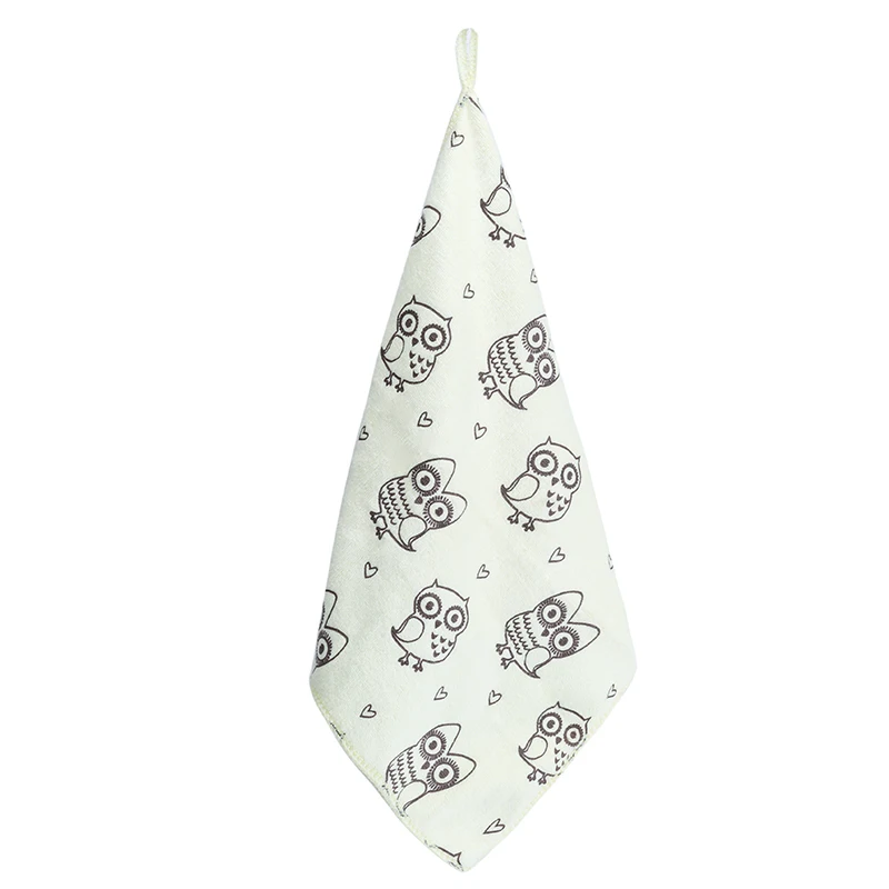 Kitchen Absorbent Scouring Cloth Daily Dish Towel Non-stick Oil Thickened Table Polyester Silk Kitchen Hand Towel