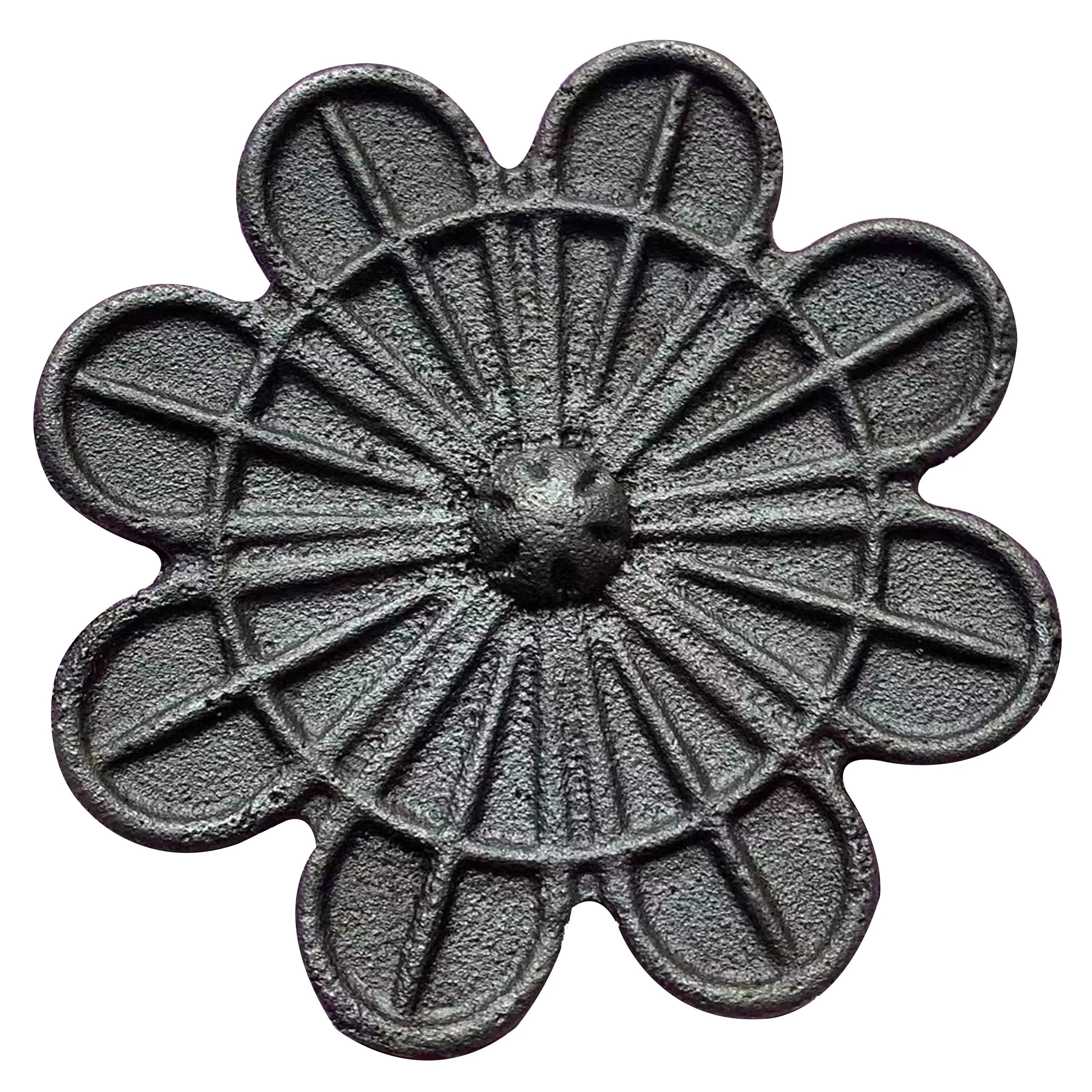 Architectural Blacksmith Wrought Iron Railings Decorative  Post Base