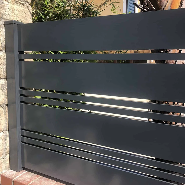 Diy Composite Privacy Fence Panels Good Look Outdoor Customized Metal Fence With 5mm Thickness Security Application