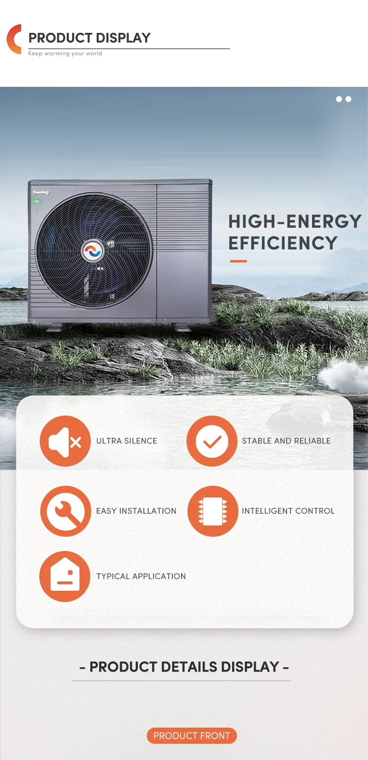 High Quality Shenling A+++ DC Inverter Heat Pump R32 Monoblock Heat Pump Water Heater