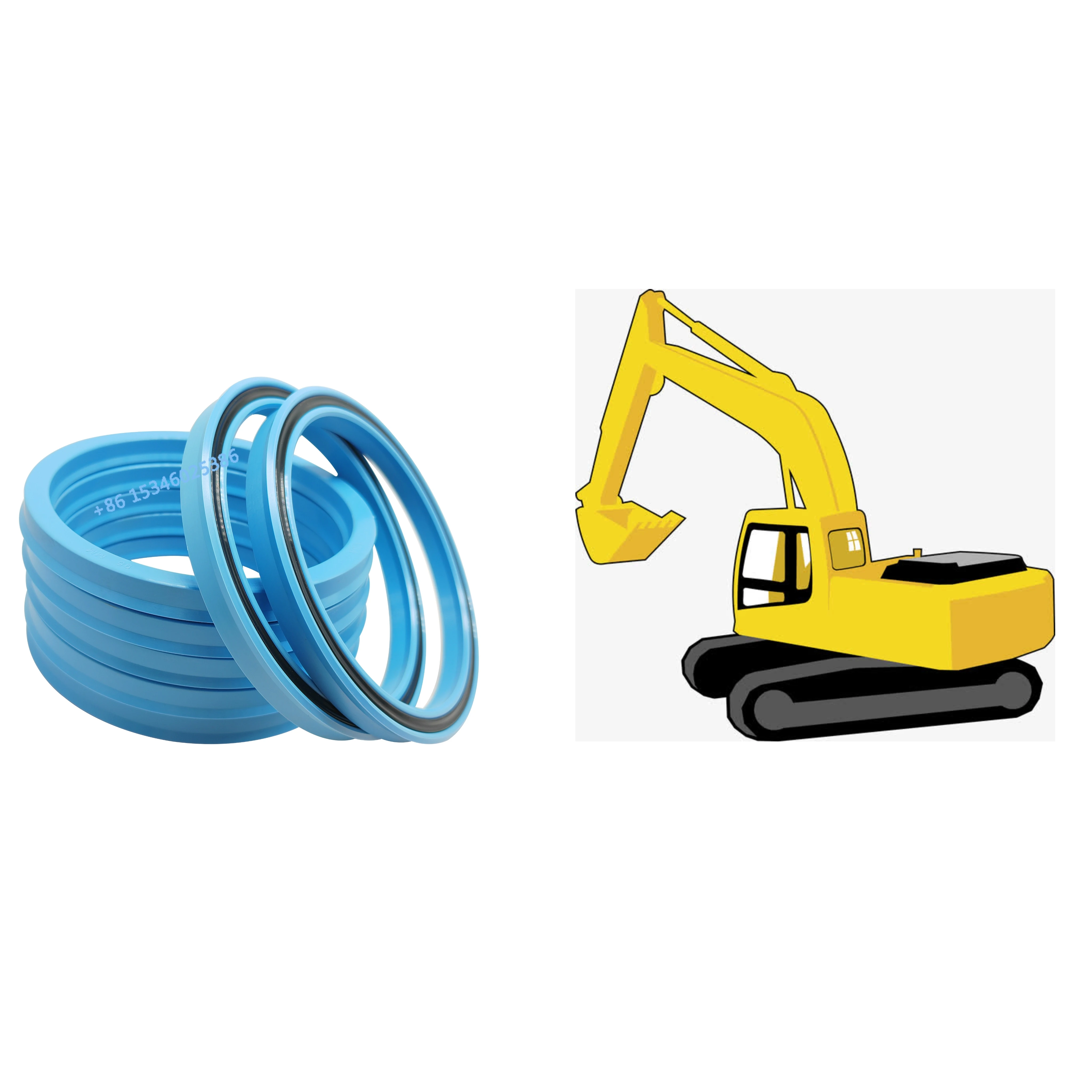 U+S oil seal BA KobelCO Volvo Modern excavator NBR enhanced oil seal star ring