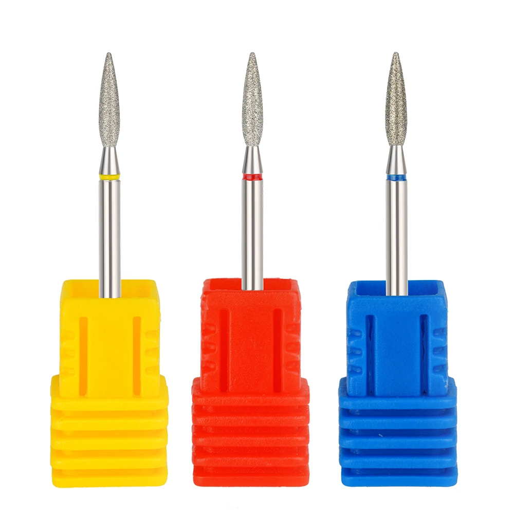 3/23 Diamond Nail Drill Bits Cuticle Clean Milling Cutter Bits For Manicure Diamond Burs Cuticle Clean Nail Drill For  Salon Use