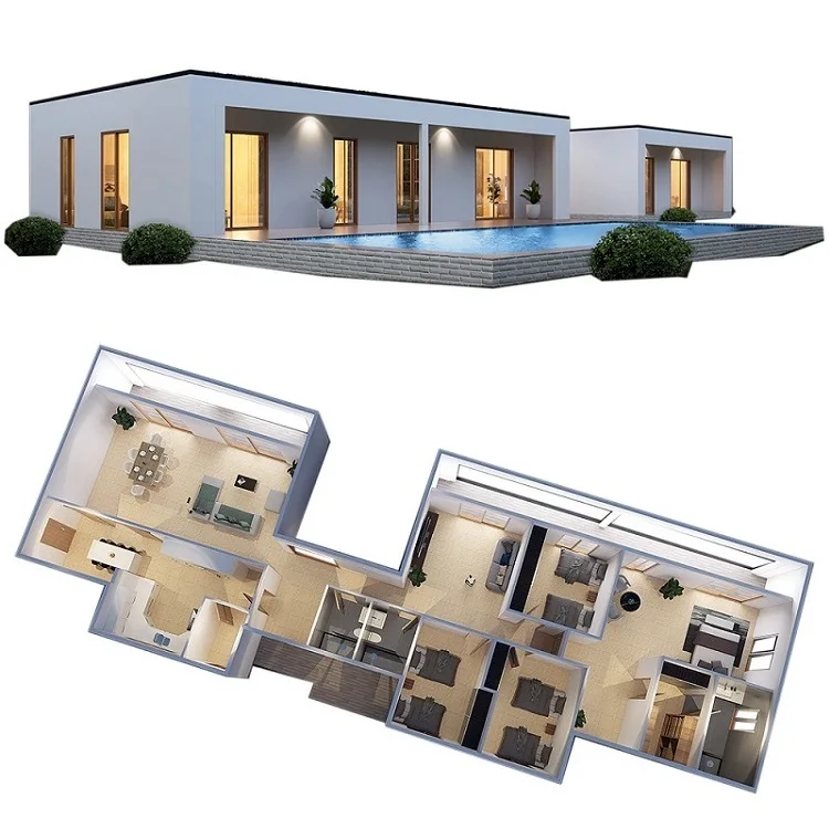 2020 high tech quick assembly prefabricated residential movable foam cement houses for sale