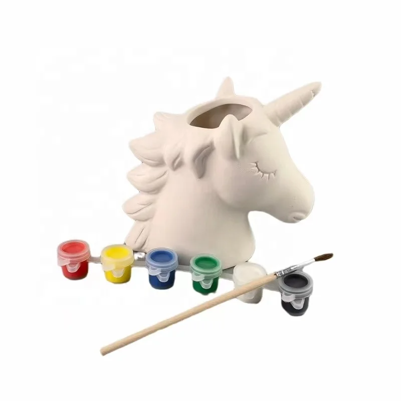Paint Your Own Unicorn ceramic painting kit craft supplies