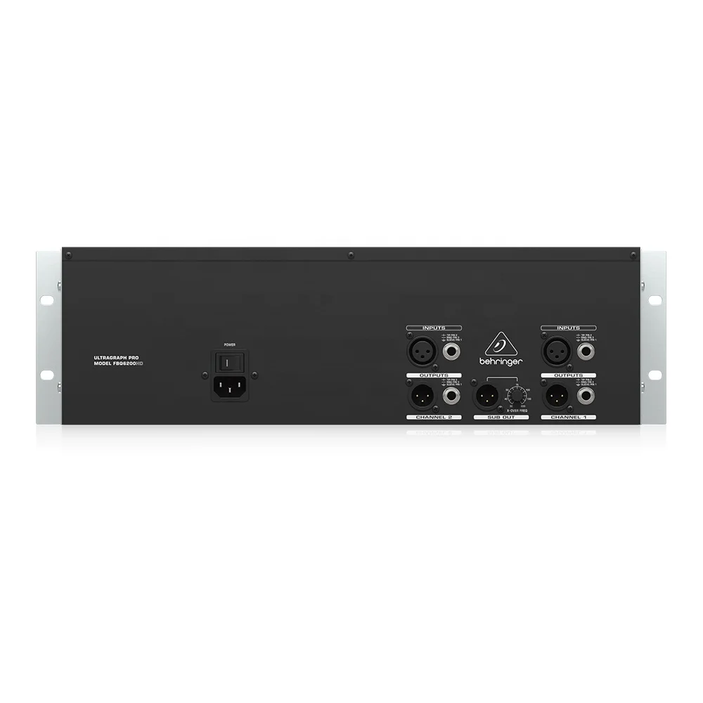Behringer FBQ6200HD 2 * 31 Band Equalizer With Feedback Detector Pa System Music Equipment Studio Audio Analyser