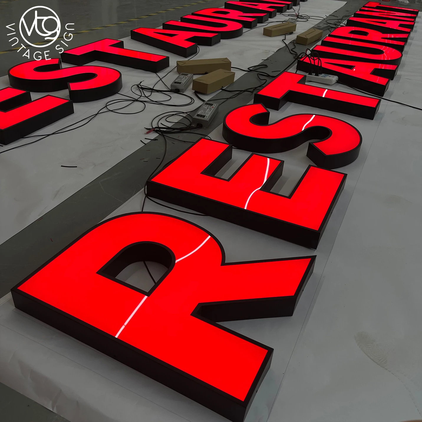 Storefront Lit Led Outdoor Shop Store Front Light Up Letter Illuminated Sign Letters Frontlit With High Quality