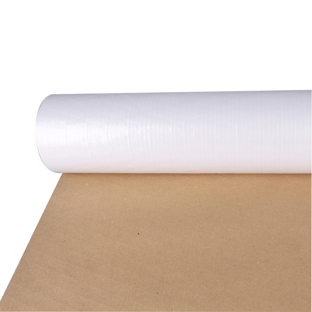 reinforced white pp film scrim kraft paper insulation roll