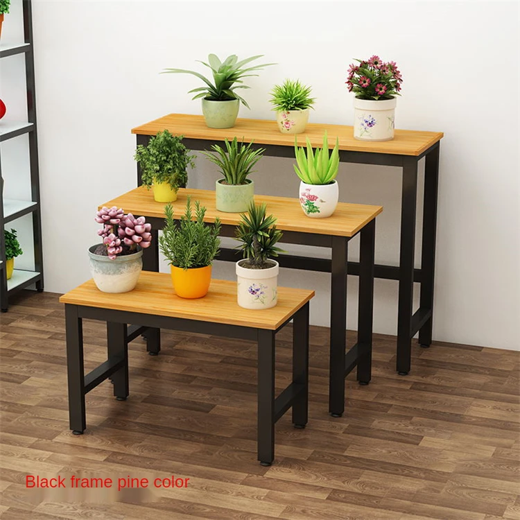Wholesale iron flower stand nakajima high and low flow table display stand