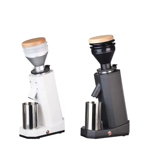 Q 2024   Coffee Bean Grinder Electric Coffee Makers Black white getting started across levels for Household