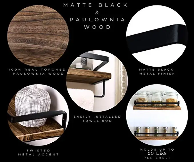 small decorative wall storage retro metal shelf