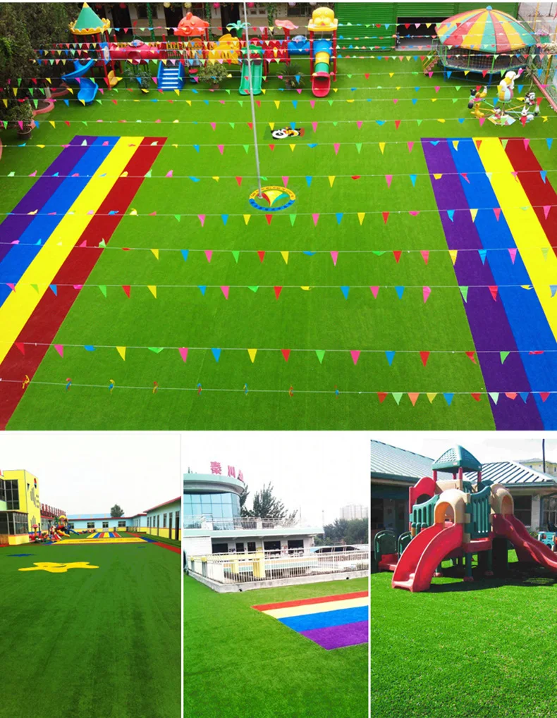 QINGZHOU L007 30mm colorful synthetic grass color grass carpet green colored artificial turf