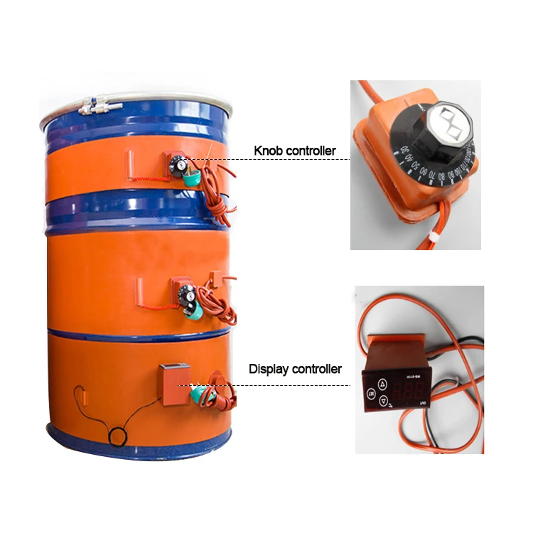 wholesale price 55 gallon 220v electric flexible silicone oil band drum heater for barrel