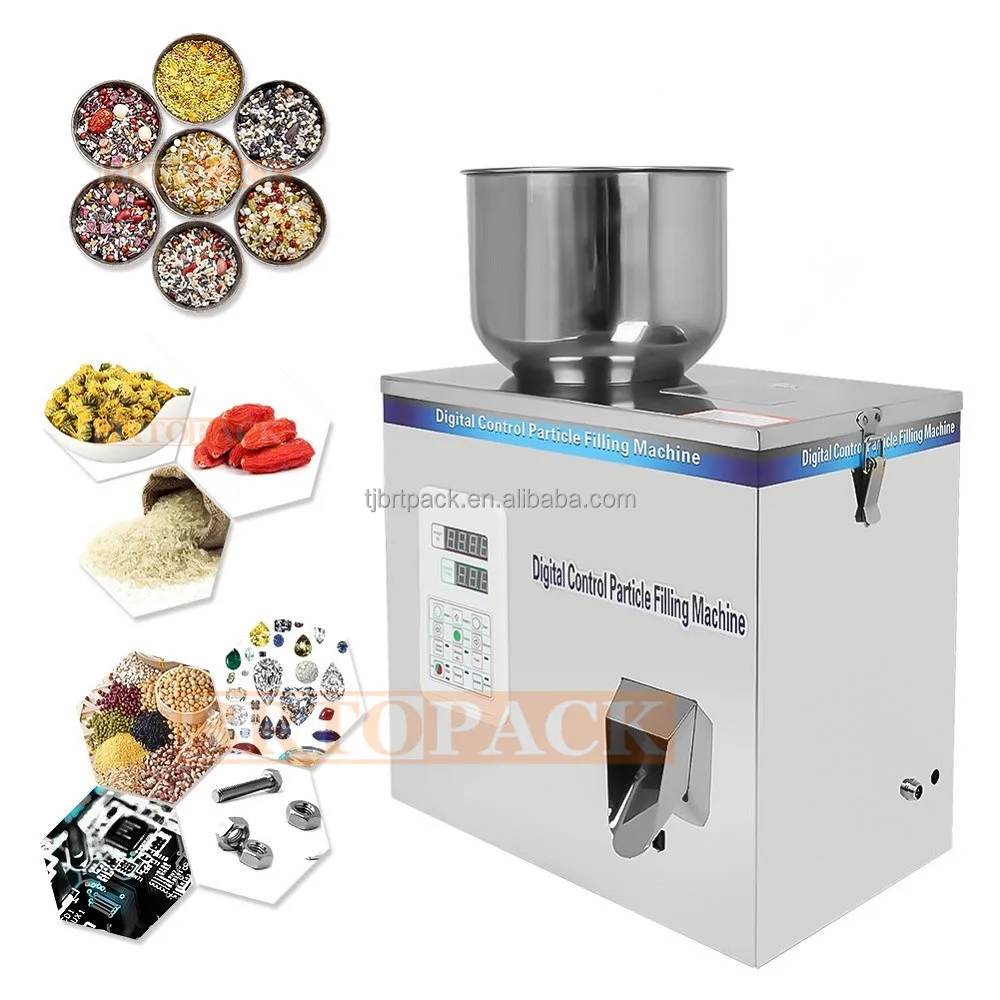 2-200g Tea Bag Seeds Grain Automatic Flower Powder Coffee Bean Dispenser  Small Sachet Powder Filling Machine