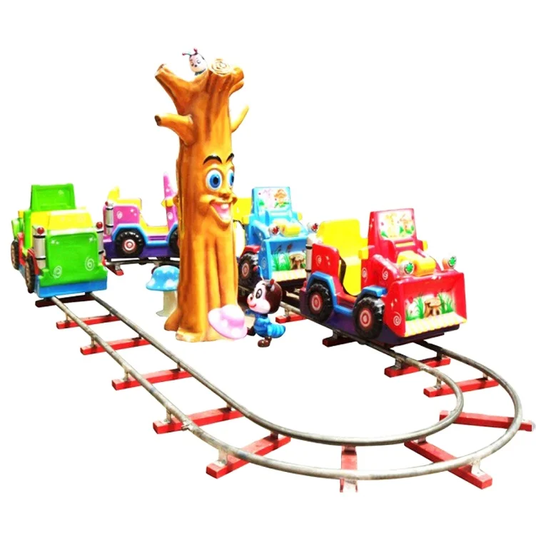 GMKP electric toy train sets amusement cartoon train kids electric ride machine