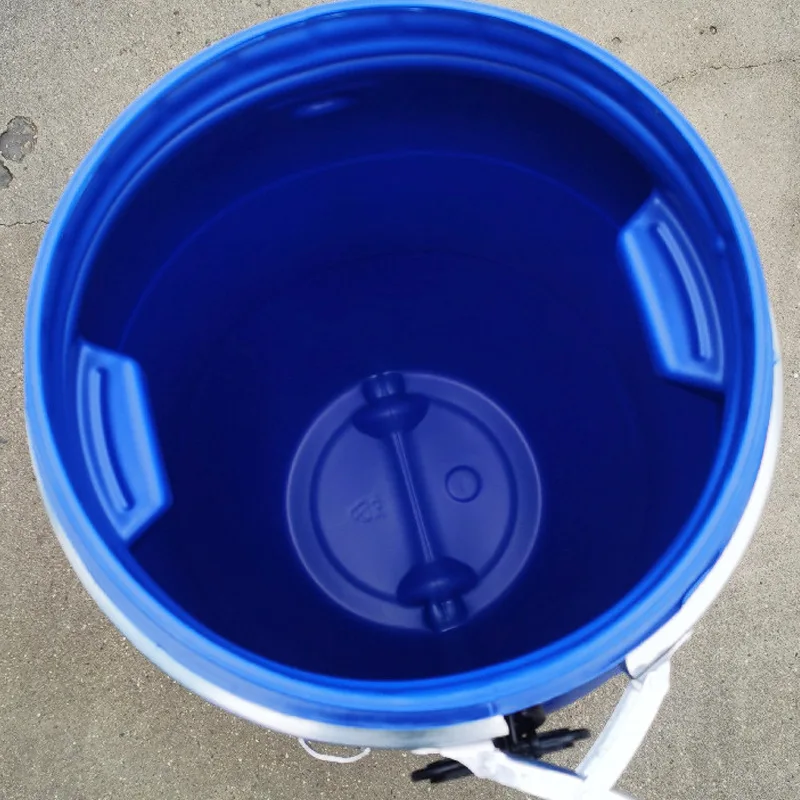 Wholesale hoop barrels 30L 50L thickened plastic flange barrels 60L 100L chemical sealed barrels 200 kilograms