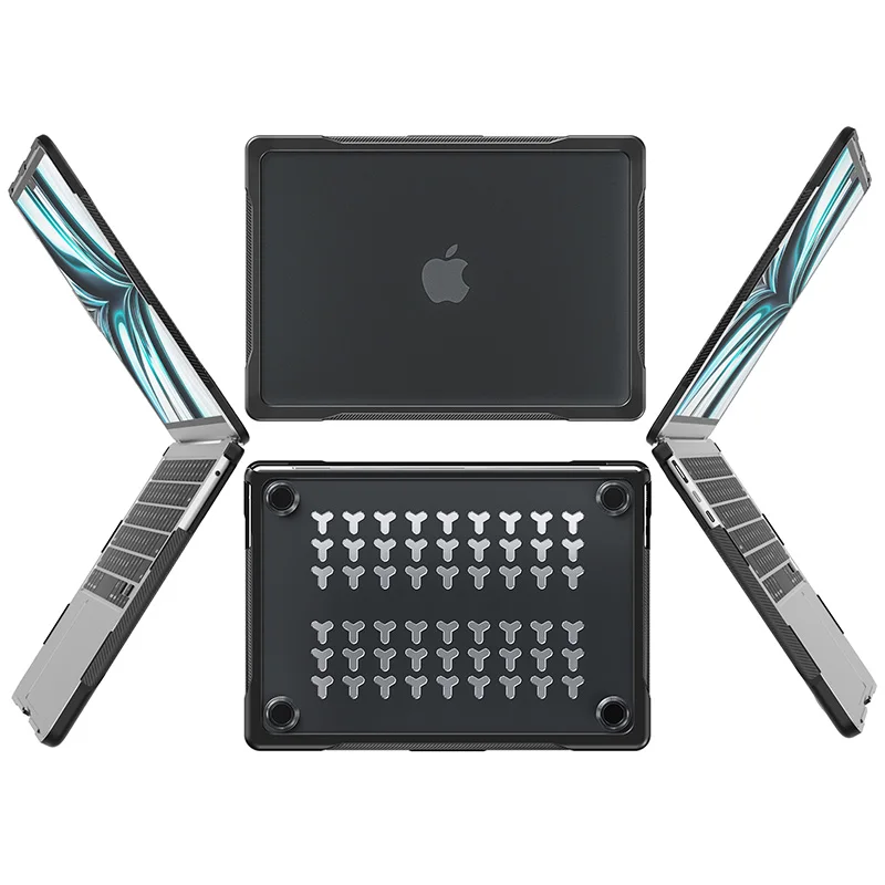 Для MacBook Air 13,6 дюймов 2022 выпуск M2 чехол A2681 прозрачный ТПУ бампер Прочный чехол для ноутбука