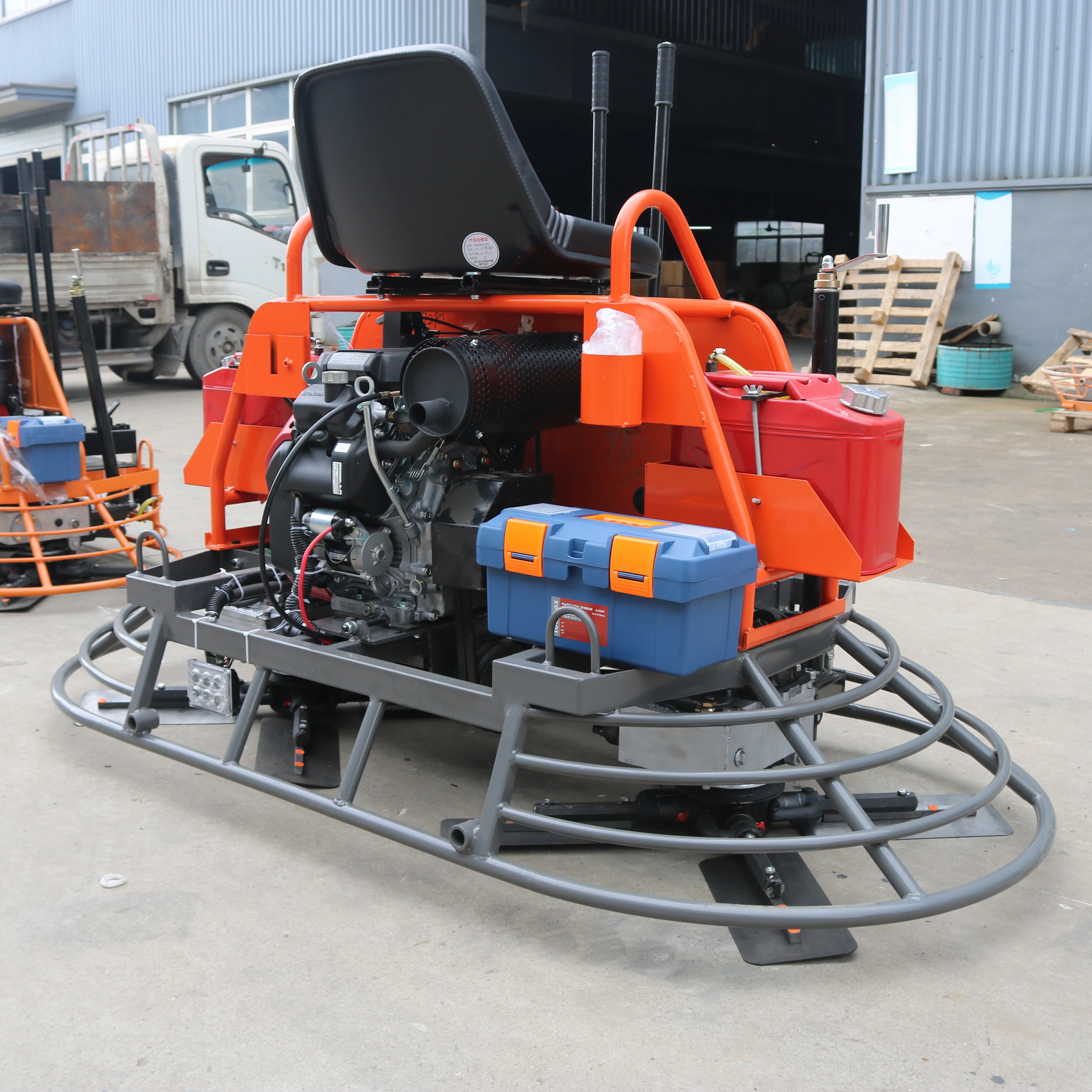 Easy Operate Gasoline Engine Ride-on Power Trowel Machine Power Troweling Machine For Road Construction