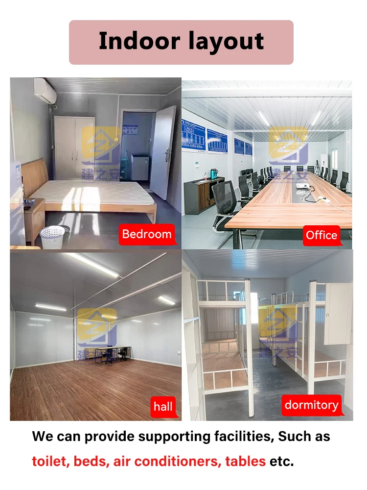 Wholesale Prefab Portable Office Kits Ready To Ship Steel Container Mobile Cabin Pods Tiny Modern Casa Detachable Modular Houses