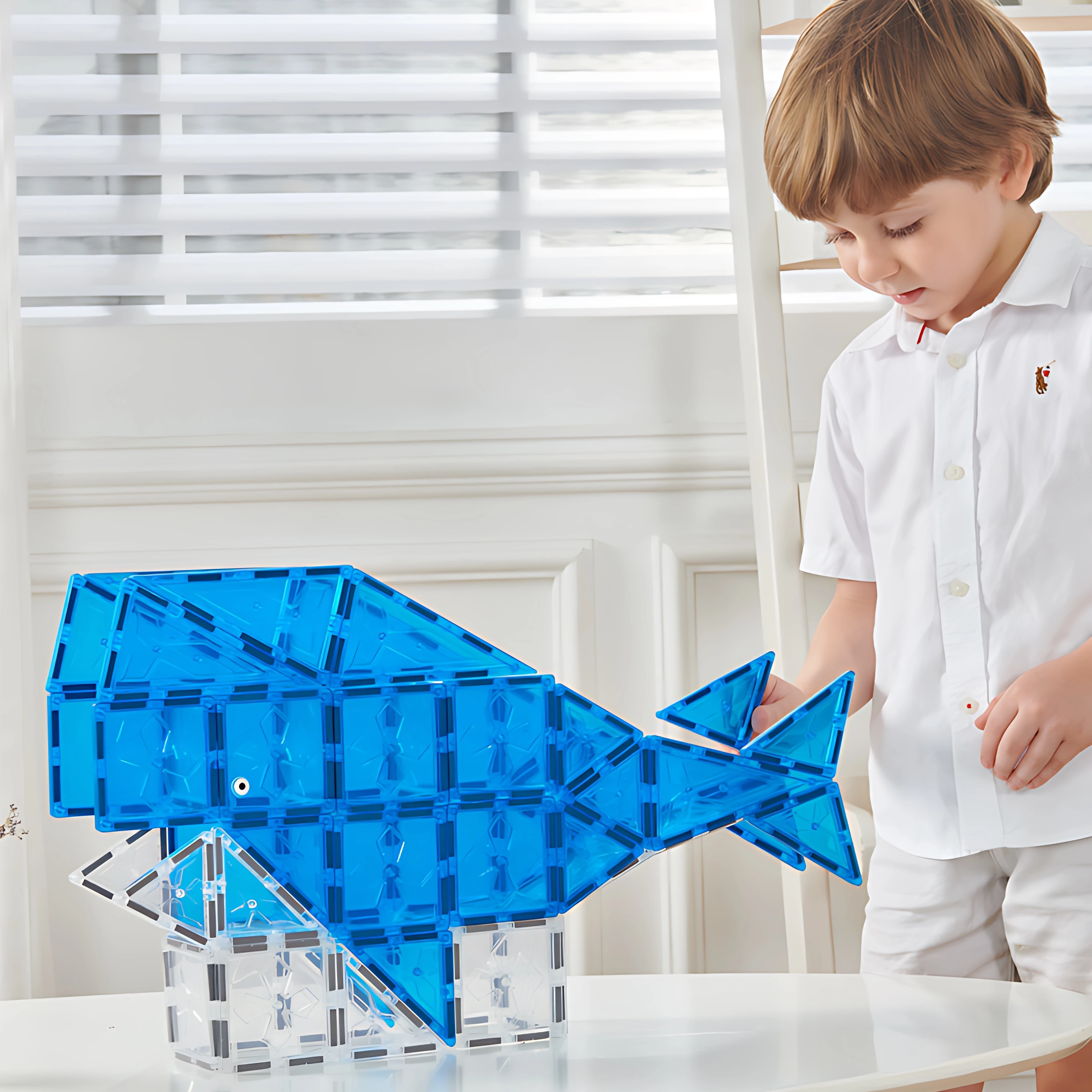 STEM Learning Toys Educational Magnetic Building Blocks Set Magnet Tiles For Sale