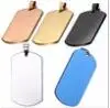 Wholesale custom logo blank military stainless steel dog tag