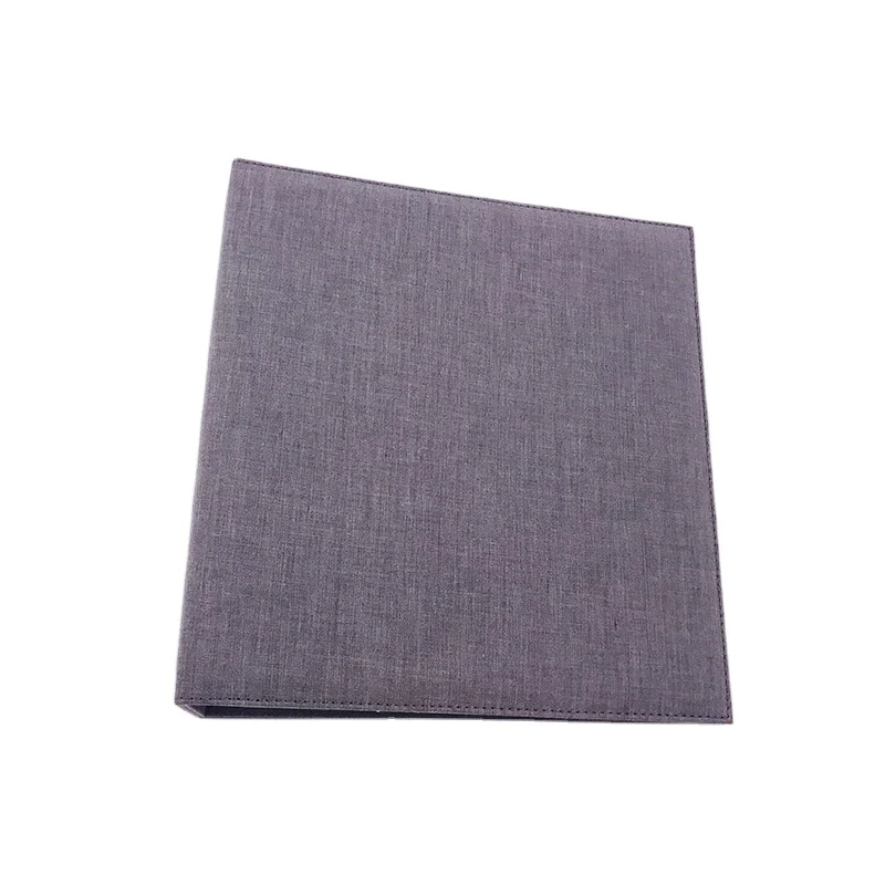 Factory simple style quality A3 A4 A5 PU leather binder custom business file folder