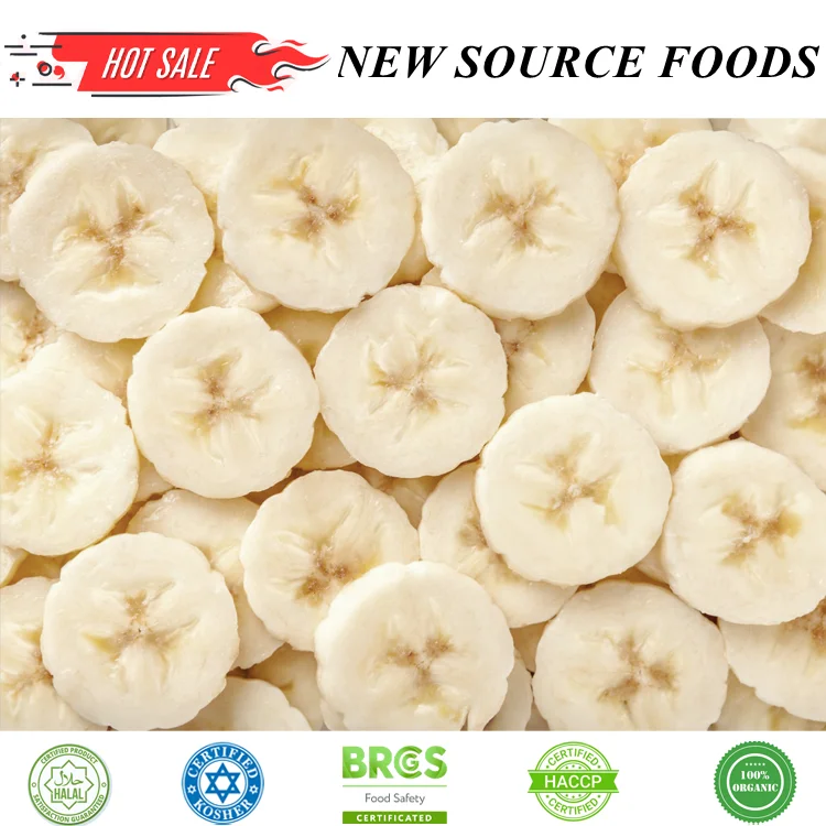 Wholesale IQF Bananas - Fresh Frozen, Ideal for Smoothies & Baking