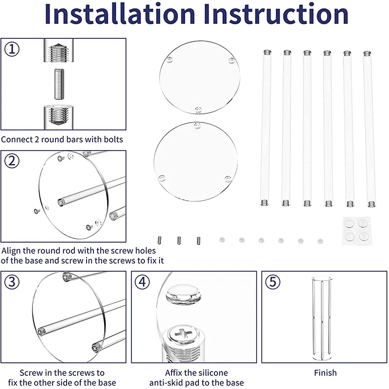 Elegant Flower Stand Flower Base Wedding Decorations Table  Tall Clear Acrylic Centerpieces