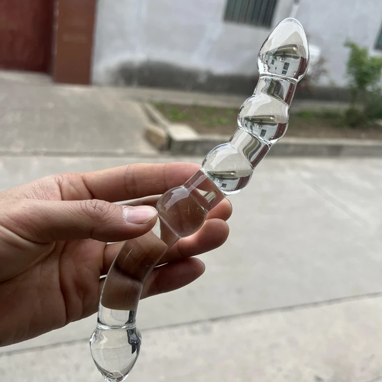 smooth . glass dildo  for . Prostate G SPOT Massager sex toy for women or men