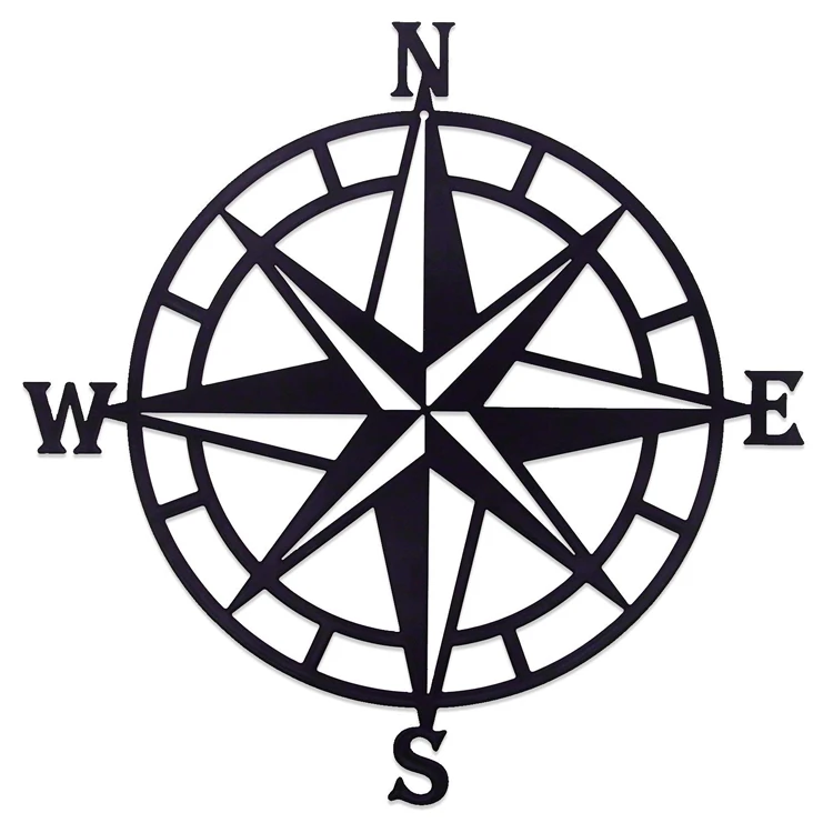 Custom Home Metal Art Wall Decor Nautical Compass Metal Wall Art Decor Hanging