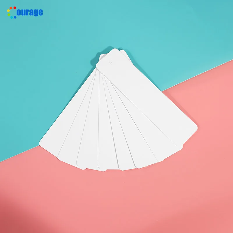 Custom printing 0.45mm  0.65mm 1mm thickness one side double sided white 3.8*15.2cm sublimation bookmark blank aluminum