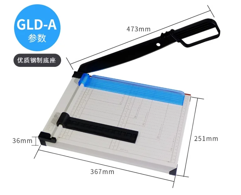 Factory Supplier Metal Office Guillotine A4 Hand Paper Strip Cutter