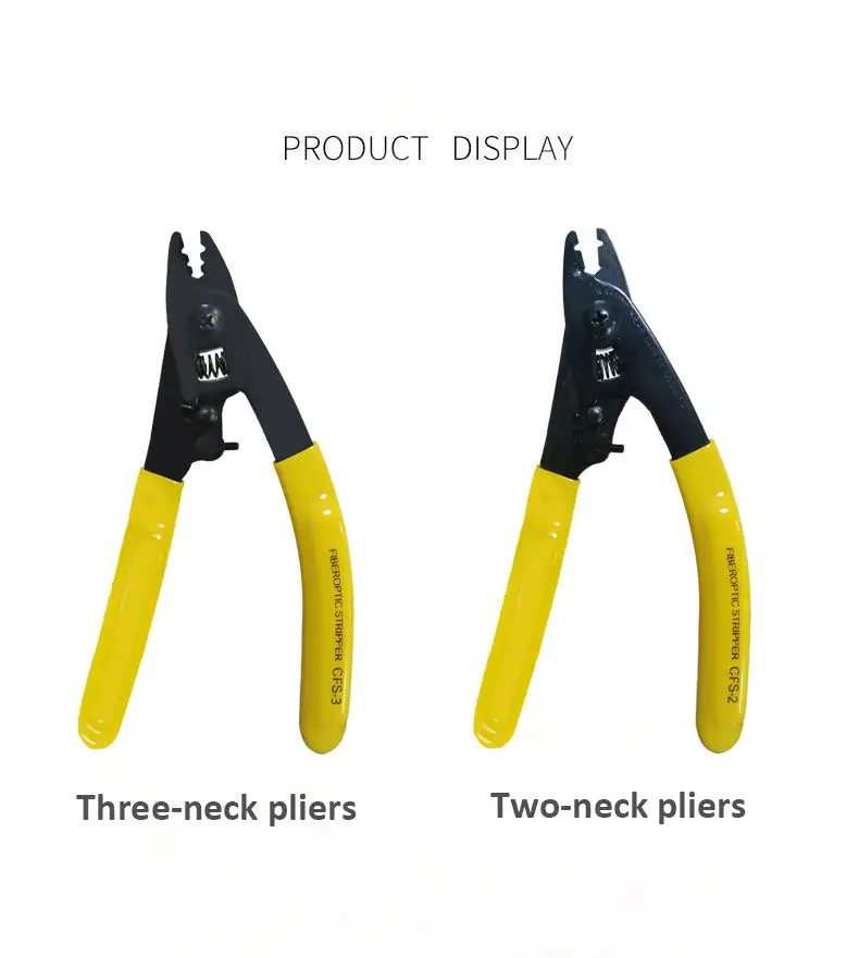 Cfs-3 3-port fiber optic wire stripper tool Ftth fiber optic pliers fiber optic cable stripper ordinary type Miller pliers