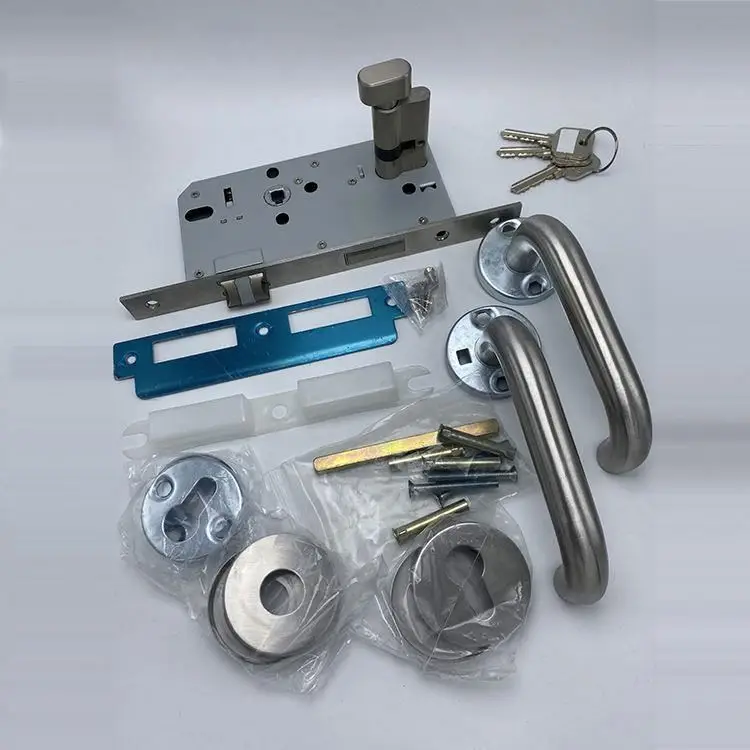 Профессиональный трубчатый замок дверная ручка из нержавеющей стали