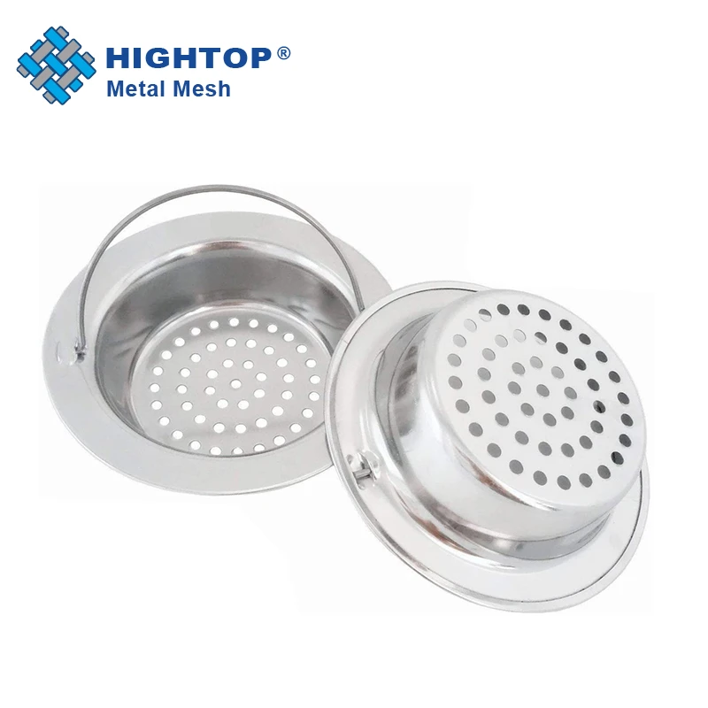 Wholesale Contemporary Kitchen Bathroom Stainless Steel 304 Perforated Sink Net Waste Strainer Basket And Stopper