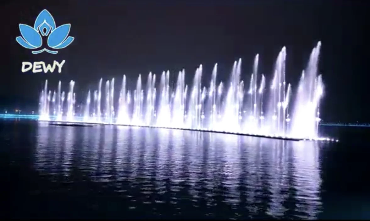 Low price free design outdoor large lake and sea lighting music dance water waterfall fountain