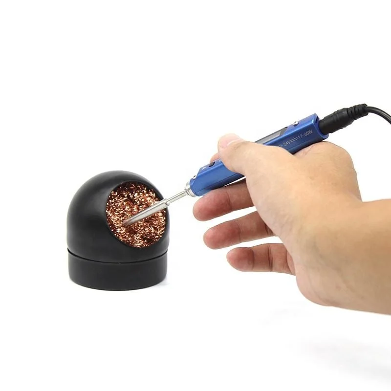 Factory Hot Selling With Electric Solder Iron Stand Holder Soldering Iron Head Cleaner