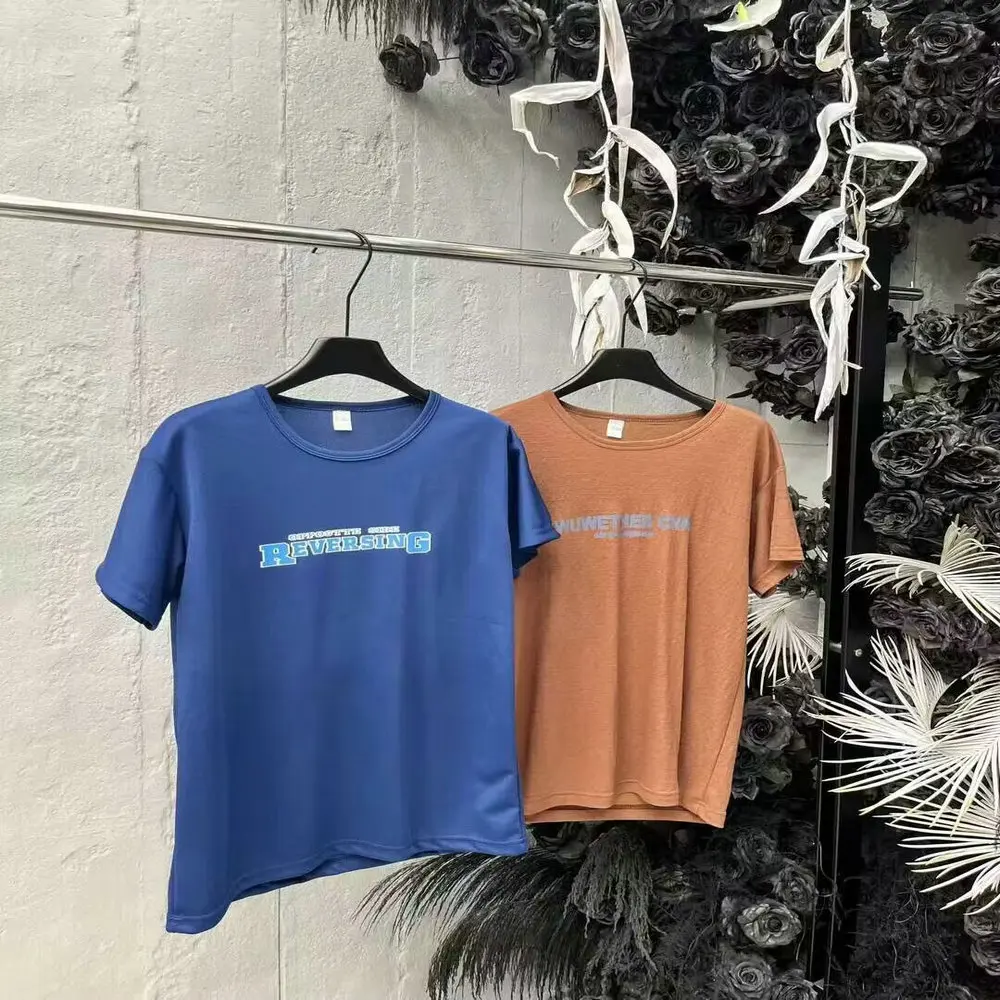 1.05 Dollar Model XYJ006 Size L-2XL Wholesale Cotton Crew Neck Light Weight Wholesale Printed High Quality T Shirts For Men