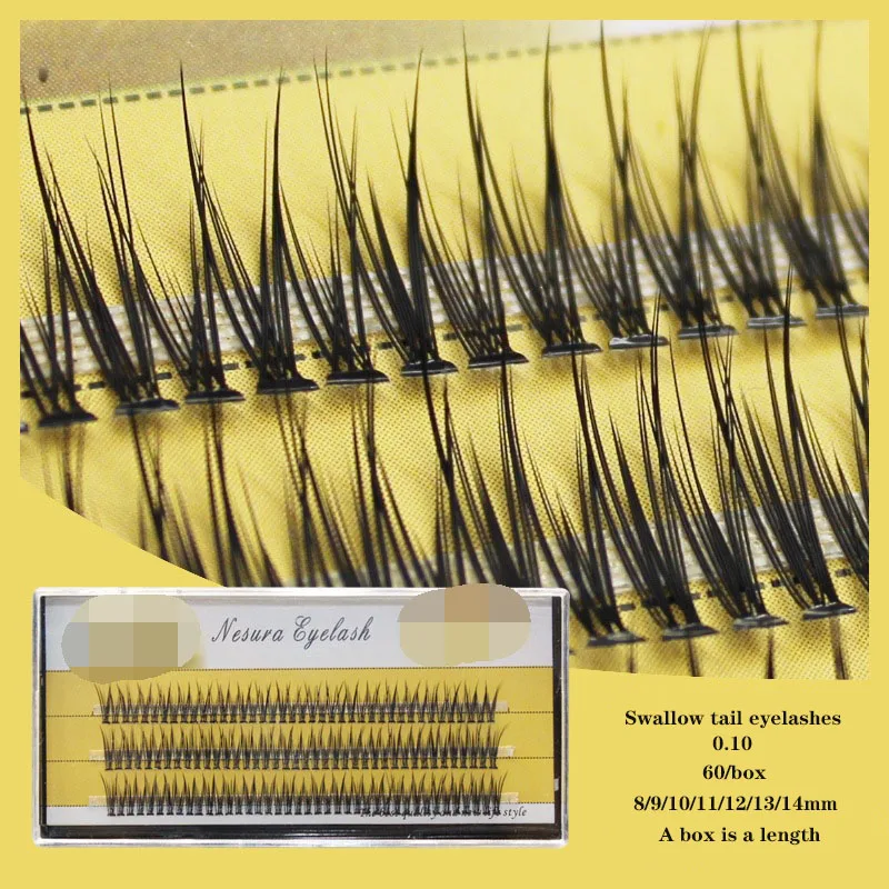 Wholesale Factory Price Eyelash Extension Tweezers Custom Eyelash Extension Glue With Logo Natural Swallowtail Lash Extension