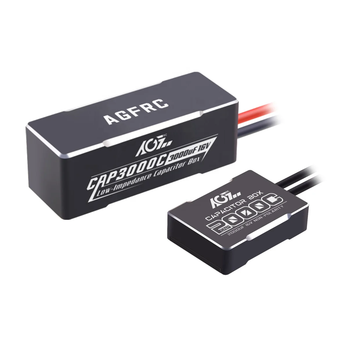 AGFRC CAP3000C металлический корпус высокой емкости 3000uF DC 16V поляризованный конденсатор для 1/8-го RC автомобилей
