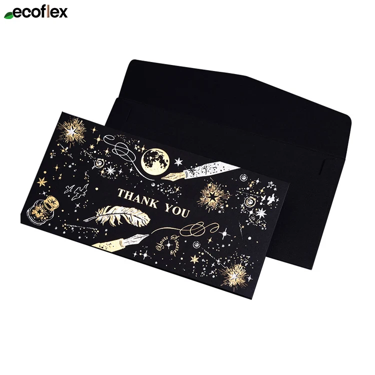 Factory Made Luxury Offset Printing Business Thank You Card Greeting Card Postcards With Customized Logo