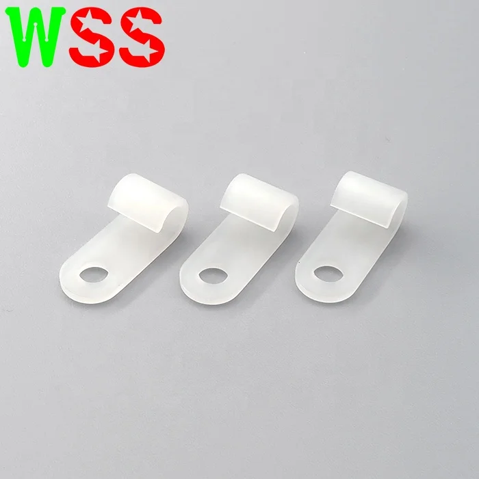 Weichimei Cable Clip Wire Clamp Nylon Screw Mounting Cord Fastener Clips for Wire Management