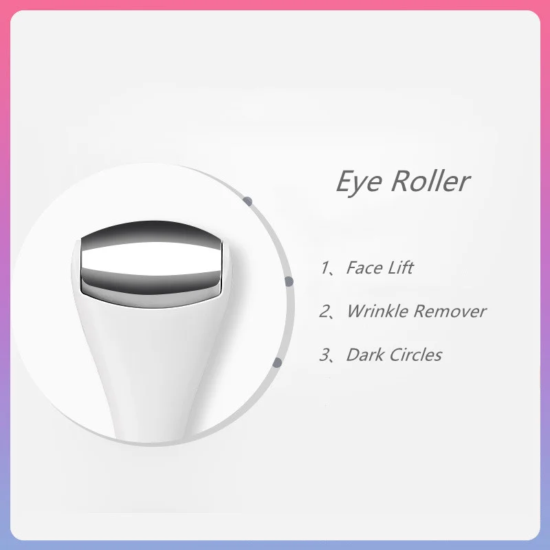 Customized Eye Hand Hold Ice Tool Cool  Roller Frozen Ice Cream White Contouring Cooling Beauty Facial Massage Eye Ice Roller